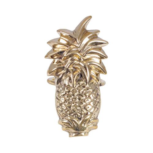 Brass Napkin Ring Pineapple