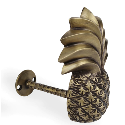 Pineapple Brass Curtain Holdback
