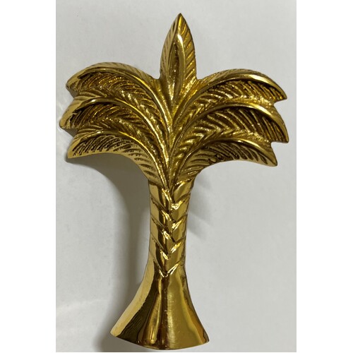 Brass Palm Tree Door Handle / Draw Knob