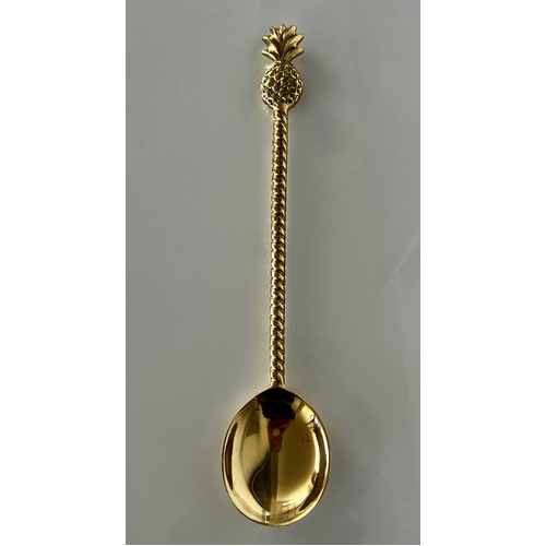 Brass Pineapple Tree Salad Spoon