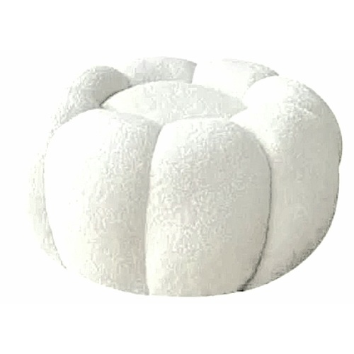 Chloe Boucle Pumpkin Ottoman