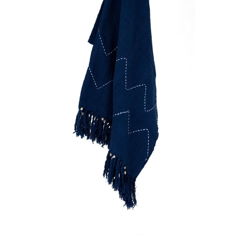 Throw Amara Berber Blue Navy