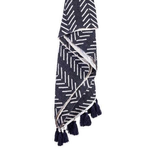Throw Chevron Black