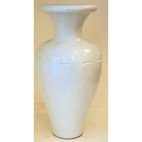 The Jamila White Rustic Vase - Large