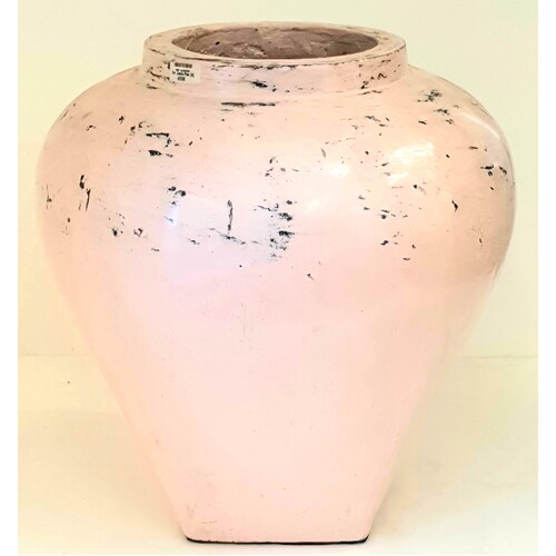 Cinque Terre Rustic Light Pink Urn -Large